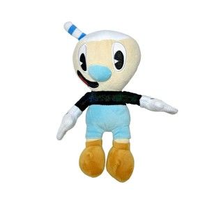 Cuphead Mugman 9" Blue Plush Don't Deal with the Devil Small Plushie No Tag